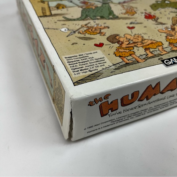Introducing the Humans 1992 Atari Corp. PC GameTek IBM 5.25” & 3.5” Floppy Disks - Picture 11 of 16